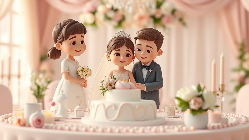 Ilustrație editorială 3D despre cum să alegi florile de nuntă care să îți reflecte stilul fără a depăși bugetul